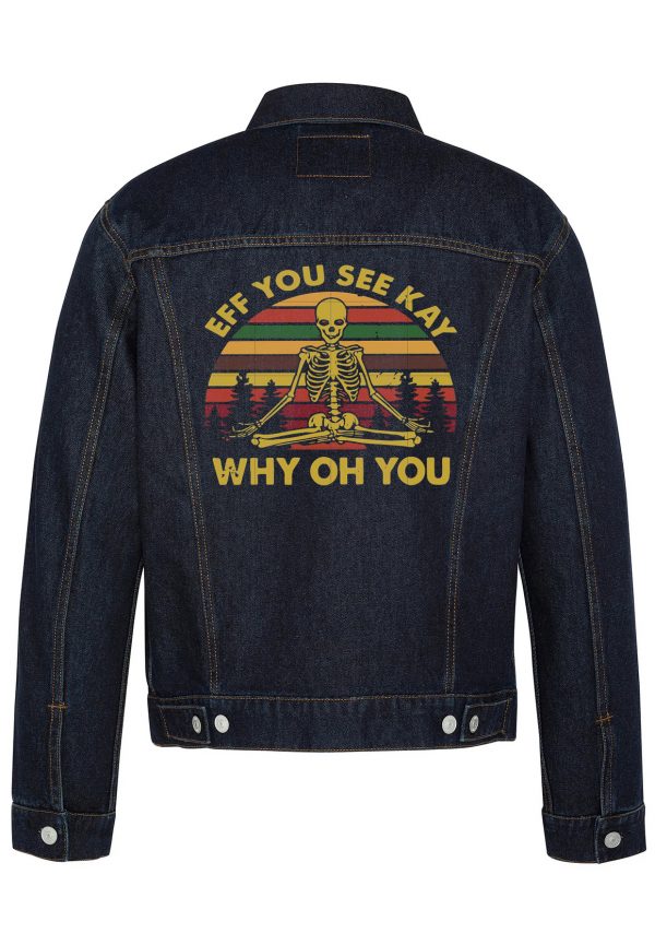 Eff You See Kay Biker Denim Jacket