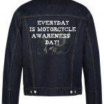 Everyday Is Motorcycle Awareness Day Biker Denim Jacket