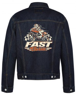 Fast Classic Biker Denim Jacket