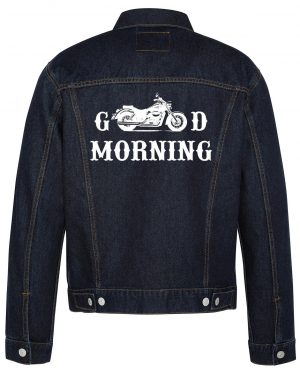 Good Morning Biker Denim Jacket