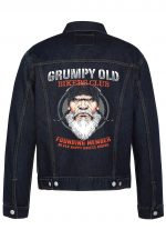 Grumpy Old Bikers Club Biker Denim Jacket