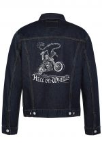 Hell On Wheels Biker Denim Jacket