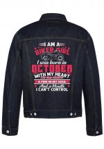 I Am A Biker Girl Biker Denim Jacket