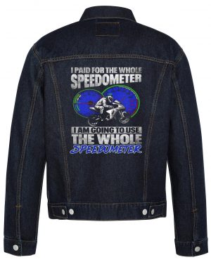 I Am Going To Use The Whole Biker Denim Jacket