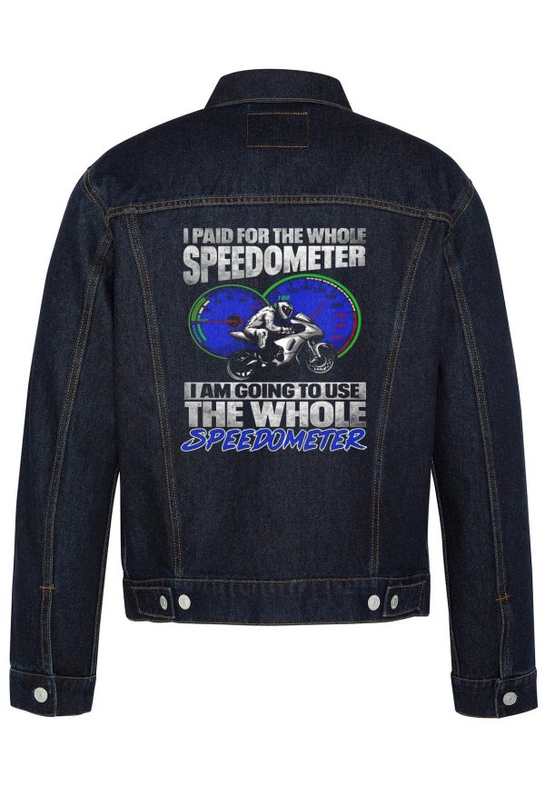 I Am Going To Use The Whole Biker Denim Jacket