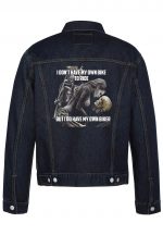 I Don't Have My Own Bike To Ride Biker Denim Jacket