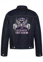 I Love Bikes Booze Biker Denim Jacket