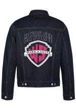 If You See Da Police Biker Denim Jacket