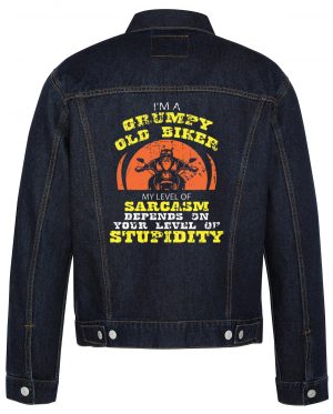 I'm A Grumpy Old Biker Denim Jacket