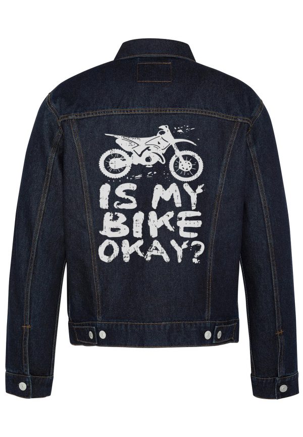 Is My Bike Ok Biker Denim Jacket