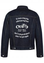 It's Been A Long Day Biker Denim Jacket