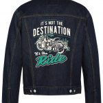 It's Not The Destination Biker Denim Jacket1