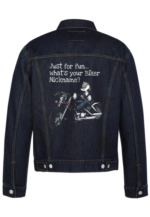 Just For Fun Biker Denim Jacket