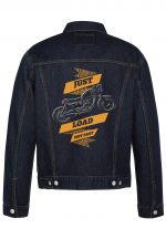 Just Load Not Fast Biker Denim Jacket