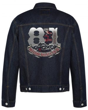 Motorcycle Club 81 Biker Denim Jacket