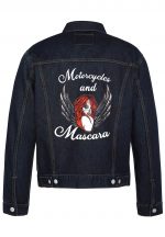 Motorcycles And Mascara Biker Denim Jacket