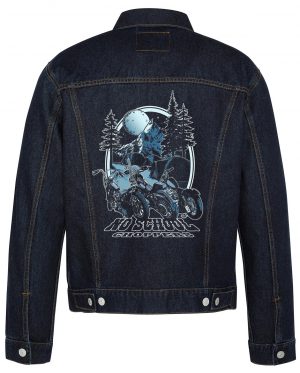 No School Choppers Biker Denim Jacket