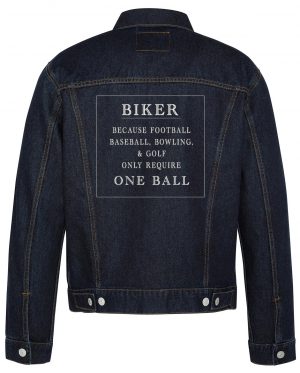 One Ball Biker Denim Jacket