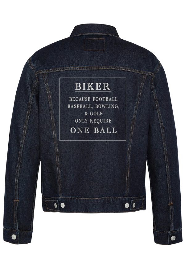 One Ball Biker Denim Jacket