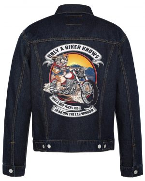 Only A Biker Knows Biker Denim Jacket