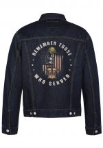 Remember Those Who Served Biker Denim Jacket