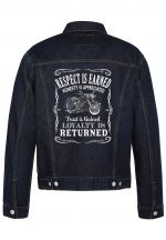 Respect Is Earned Biker Denim Jacket