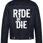 Ride Or Die Biker Denim Jacket