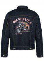 Ride With Sytle Biker Denim Jacket