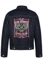 Second Amendment Biker Denim Jacket