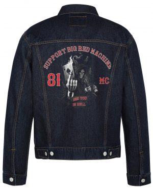 See You In Hell Biker Denim Jacket