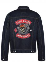 Skull Riders Biker Denim Jacket