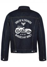 Son Of Alzheimers Biker Denim Jacket