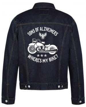 Son Of Alzheimers Biker Denim Jacket