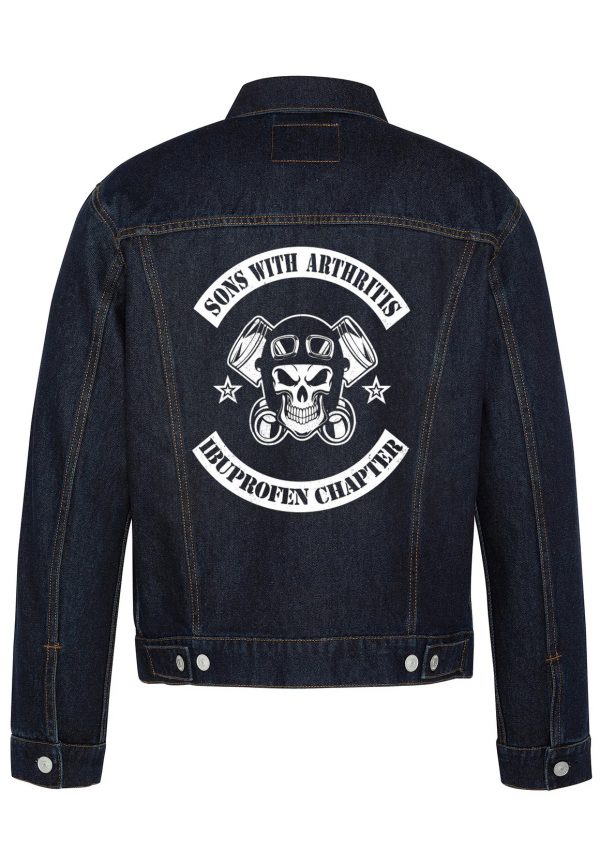 Sons With Arthritis Biker Denim Jacket