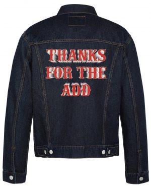 Thanks For The Add Biker Denim Jacket