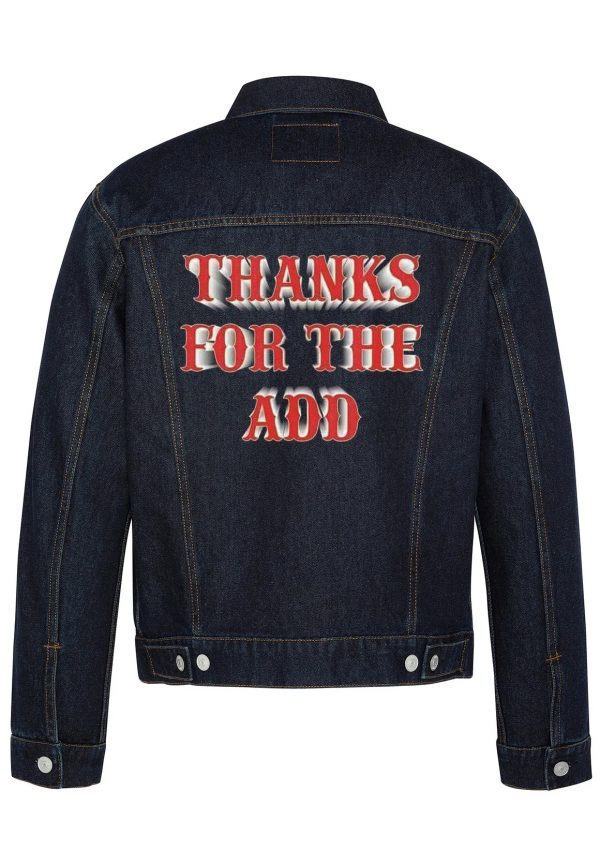 Thanks For The Add Biker Denim Jacket