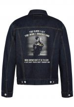 The Older I Get Biker Denim Jacket