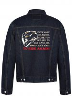 To Ride Again Biker Denim Jacket