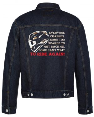 To Ride Again Biker Denim Jacket