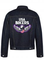 USA Bikers Biker Denim Jacket