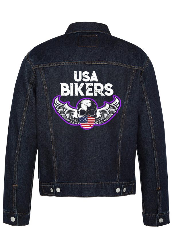 USA Bikers Biker Denim Jacket