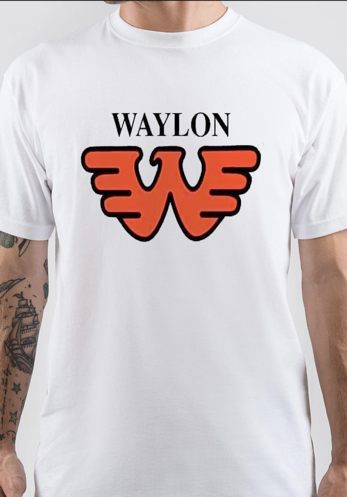 Waylon Jennings - Forever Flyin' ⚡️ Waylon Jennings Flying W tattoo on  Andrew Moehling by artist Dub in Richmond, Virginia | Facebook