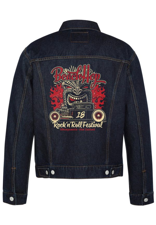 Whangamata Beach Hop Biker Denim Jacket