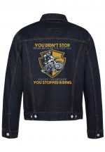 You Didn't Stop Biker Denim Jacket