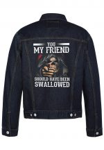 You My Friend Biker Denim Jacket