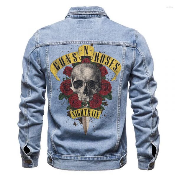 Guns N Roses Light Blue Denim Jacket - Image 3