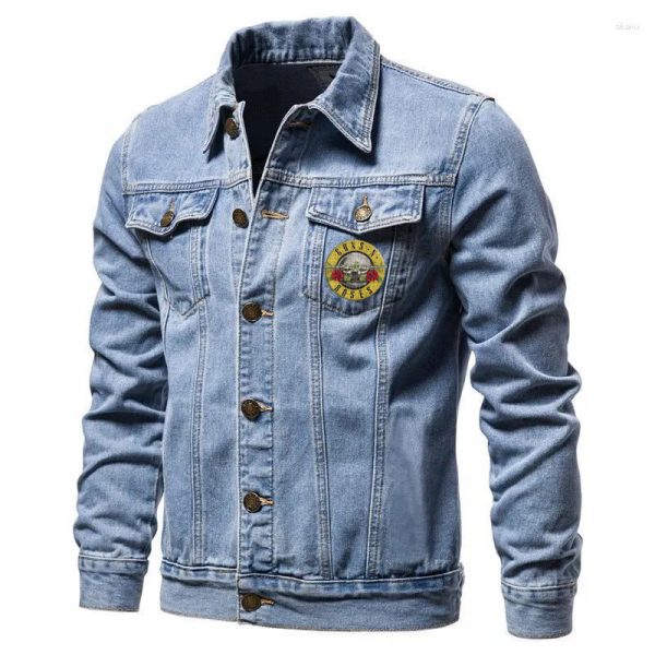 Guns N Roses Light Blue Denim Jacket