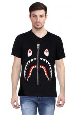 BAPE Shark V Neck T-Shirt