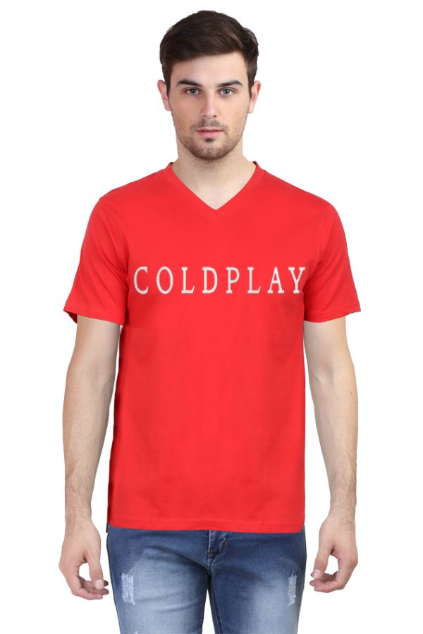 Coldplay V Neck T-Shirt