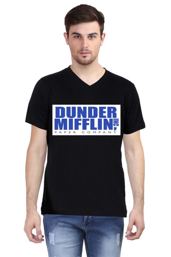 Dunder Mifflin V Neck T-Shirt - Image 6